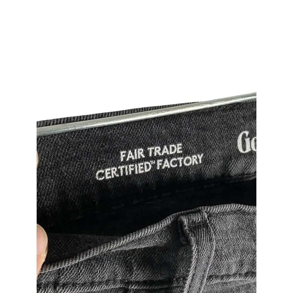 Goodfellow & Co Black Gray Straight Jeans Mens 31x31 Capsule Minimalist Stretch